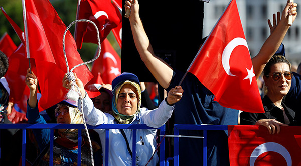 Turkish protesters