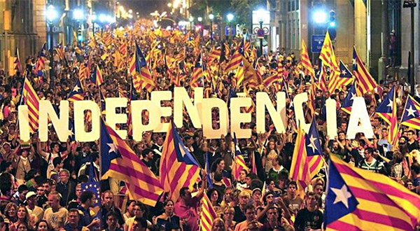 Catalonia pro-independence demonstratos