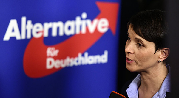The leader of the Alternative for Germany party, Frauke Petry.