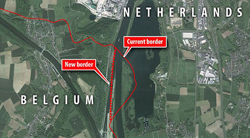 Belgium and Netherlands map