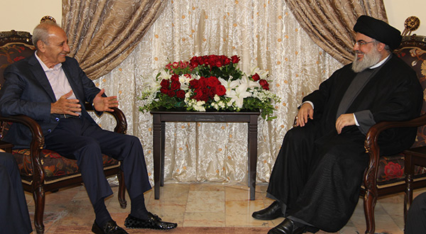 Hezbollah SG Sayyed Hassan Nasrallah and Lebanon's Parliament Speaker Nabih Berri