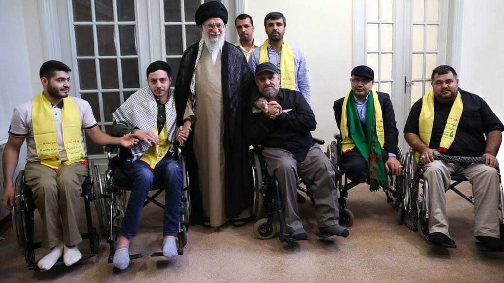 On the July 2006 War Anniversary, Imam Khamenei Receives Wounded Hezbollah Fighters
