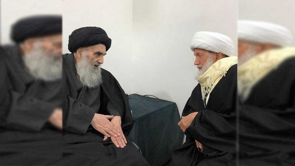 Bahrain’s Top Cleric Ayatollah Qassim in Najaf, Visits Ayatollah Sistani
