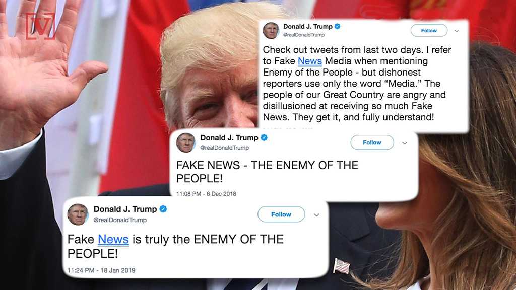Trump Calls NYT «Enemy of the People», Slamming News Reporting as False