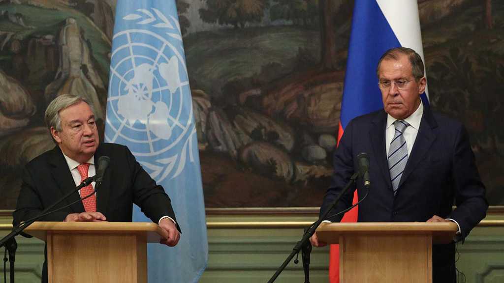 Lavrov Discusses with Guterres Solving Syrian Crisis