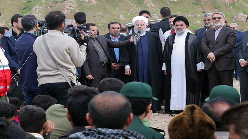 Rouhani Visits Flood-Affected People, Pledges Prioritizing Their Needs