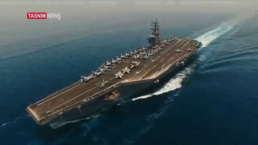 IRGC HD Video Spots US Aircraft Carrier in Persian Gulf Waters