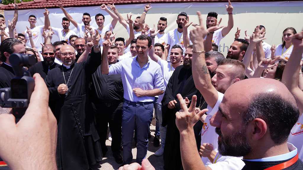 Assad Highlights Syrian Christians’ Role in Foiling Schemes to Partition the Region