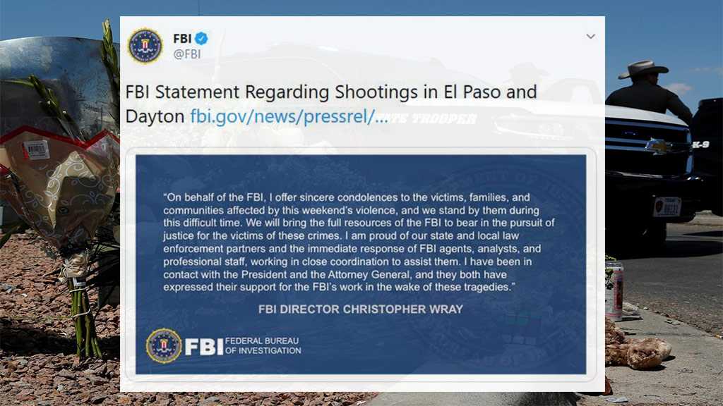 FBI Worried Dayton, El Paso Shootings May «Inspire Similar Acts of Violence»