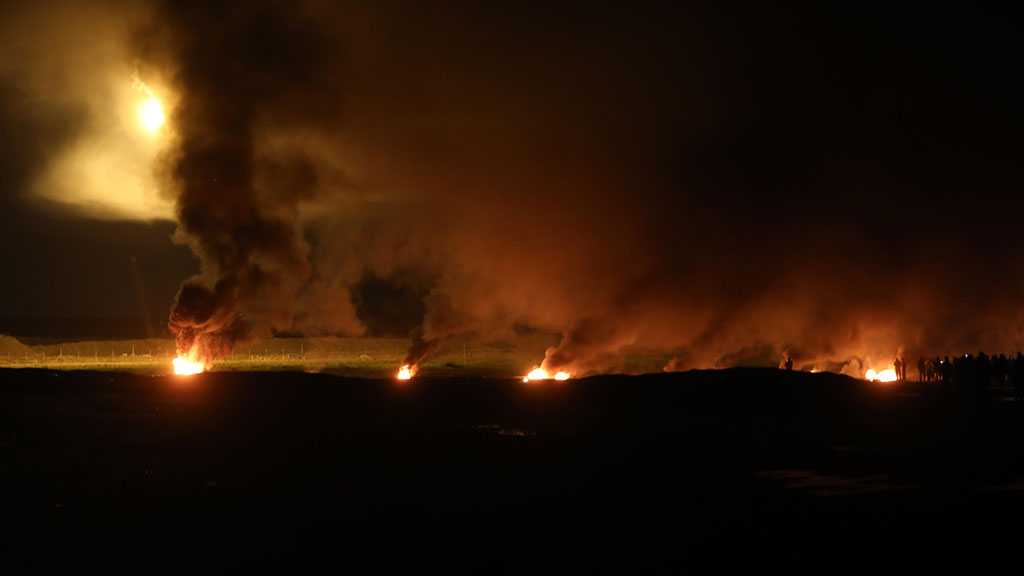 “Israel” Fires Flare Bombs Near Lebanese Border