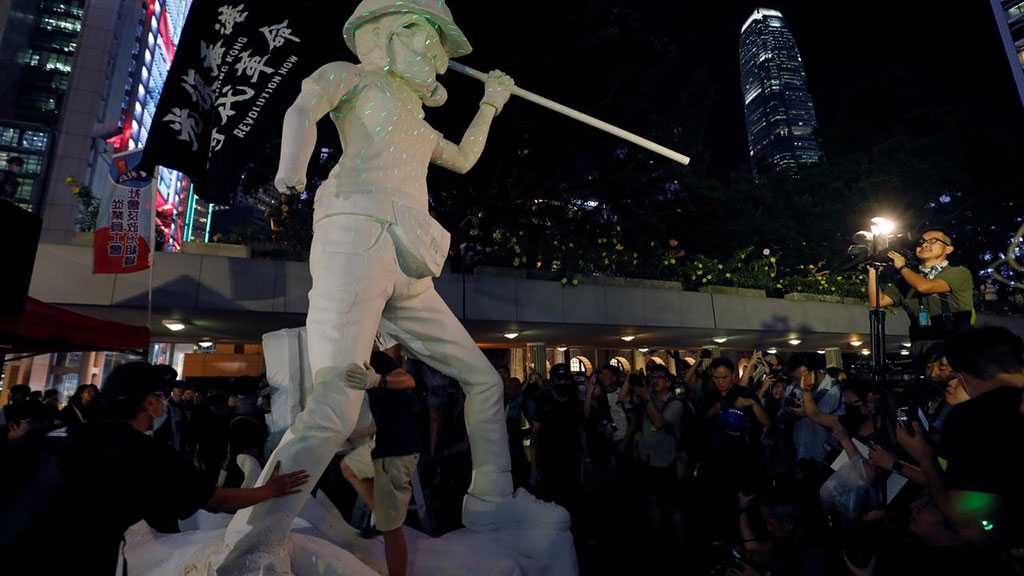 Hong Kong Protesters Gather in Renewed Protest as Night Falls