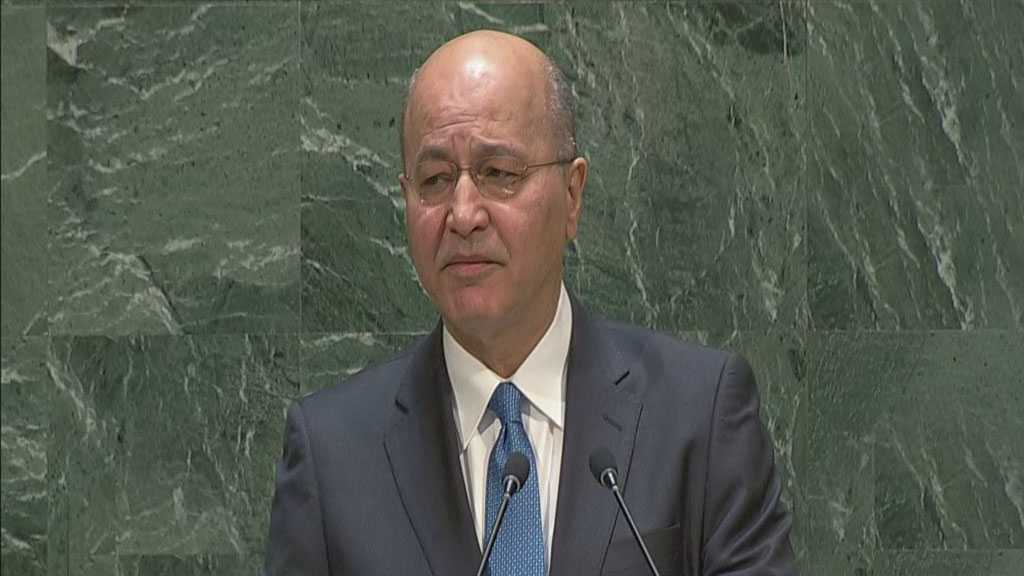 Iraqi President Demands World’s Help for Country’s Reconstruction after Victory over Terrorism