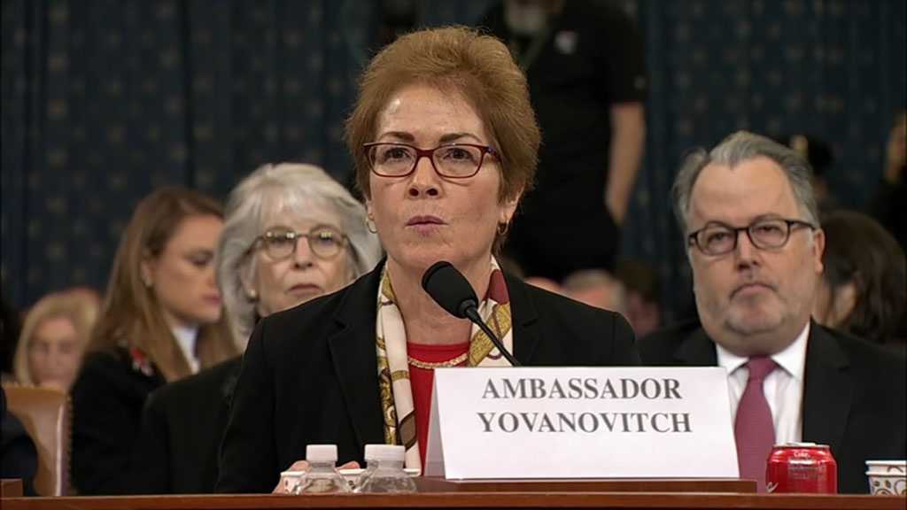 Trump Blasts Former Ambassador to Ukraine As She Testifies, Prompting Intimidation Warning
