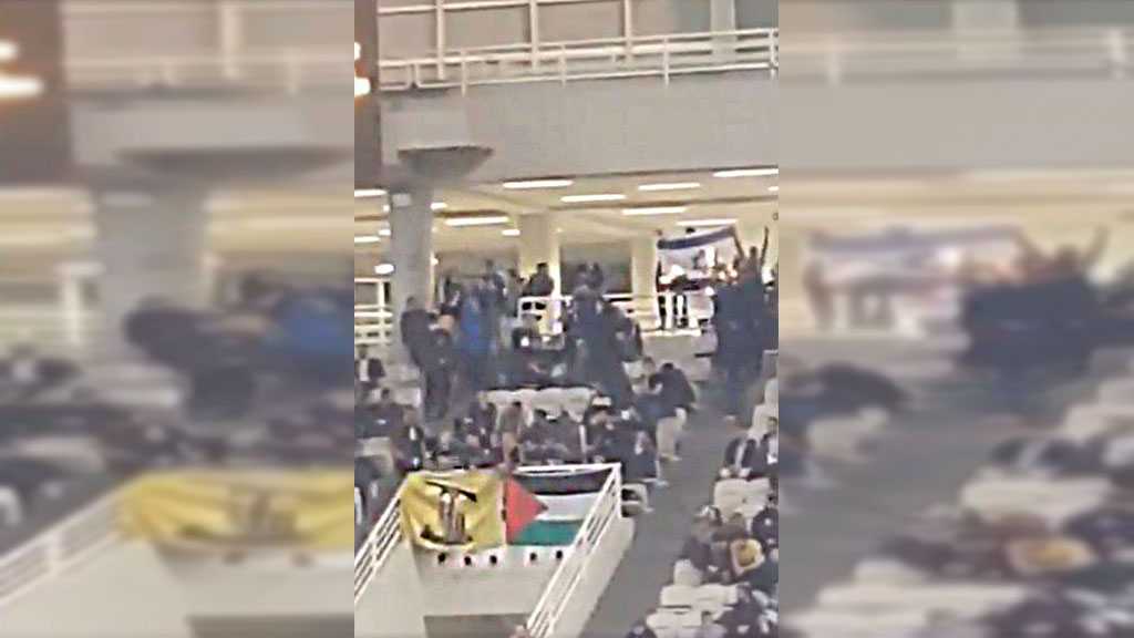 Greek Fans Burn «Israeli» Flag, Display Hezbollah & Palestinian Flags at Basketball Championship