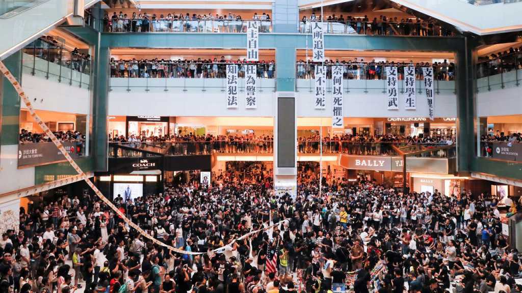 Hong Kong Protests: Demonstrators Face Off With Police inside Malls