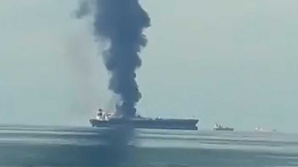 Reports Say Oil Tanker Catches Fire off Sharjah Coast
