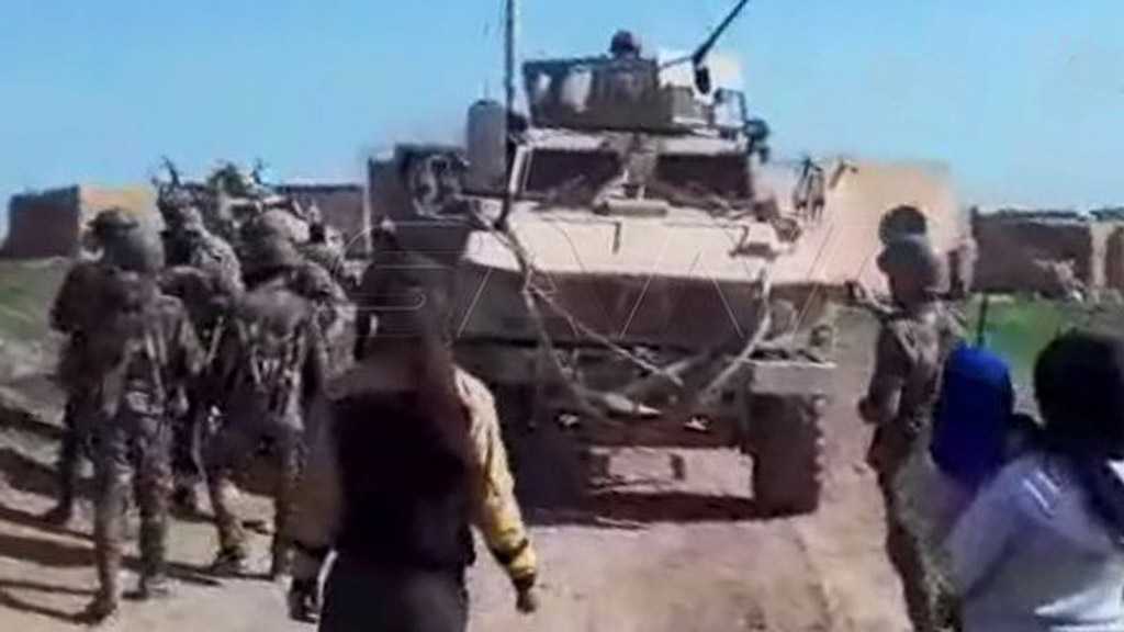 Syrian Army, Villagers of Hamo Block US Occupation Convoy for 3rd Time near Qamishli