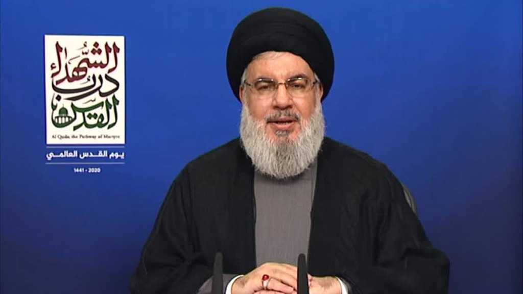 Sayyed Nasrallah’s Message during Joint Platform Involving the Region’s Resistance Leaders Marking Int’l Quds Day