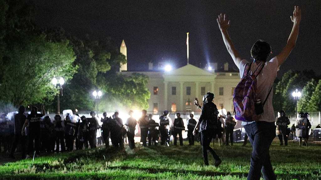 Trump Says Protesters Would Meet ’Vicious Dogs’ If White House Fence Breached!