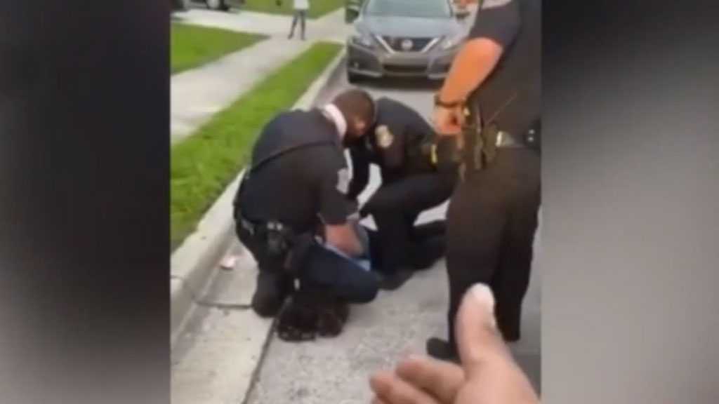 Video Captures Police Officer in Florida Kneeling on A Black Man’s Neck During an Arrest