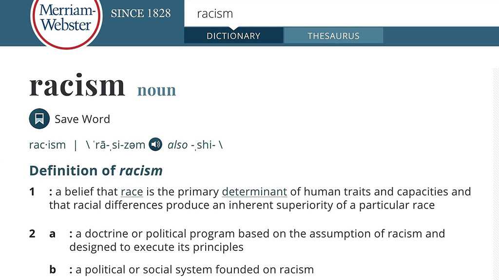 Merriam-Webster Dictionary to Change Its Definition of Racism