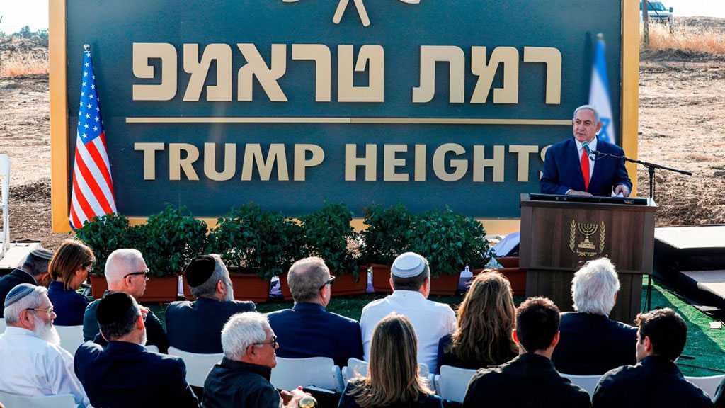 ‘Israel’ Greenlights Illegal ‘Trump Settlement’ In Occupied Golan Heights