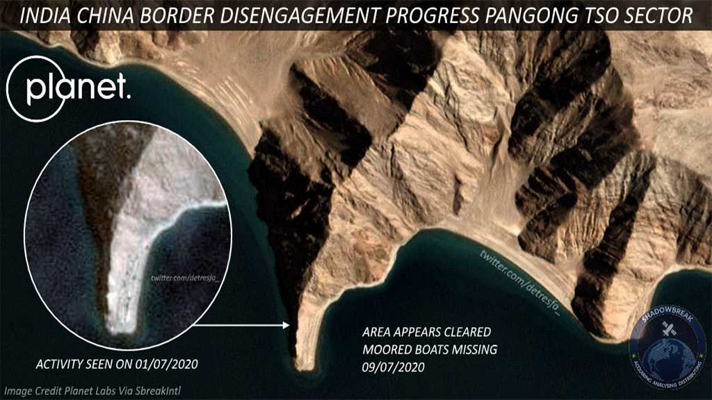 Satellite Images Appear to Show De-escalation of Indian, Chinese Troops at Pangong Tso