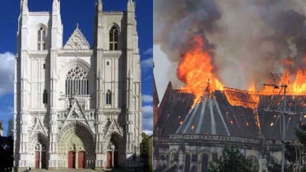 Flames Destroy France’s 15th-Century Nantes Cathedral