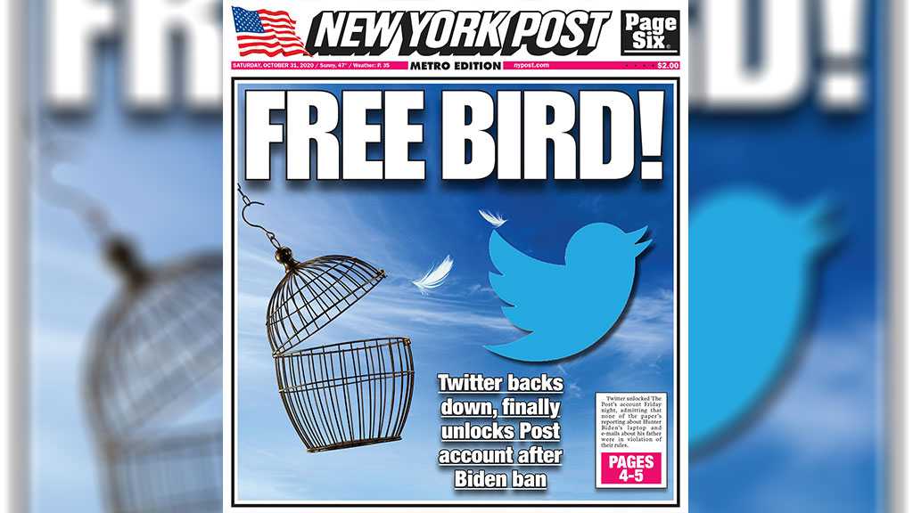 Twitter Unfreezes NY Post Account, Updates Policy Following Controversial Biden Article