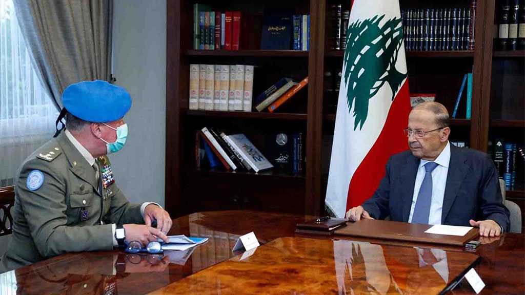 Lebanon’s Aoun Urges Del Col to Correct Blue Line