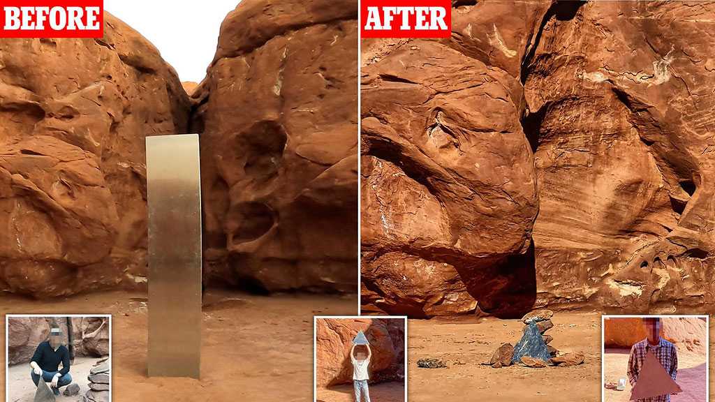 Mysterious Desert Obelisk Found in US Reportedly Disappears