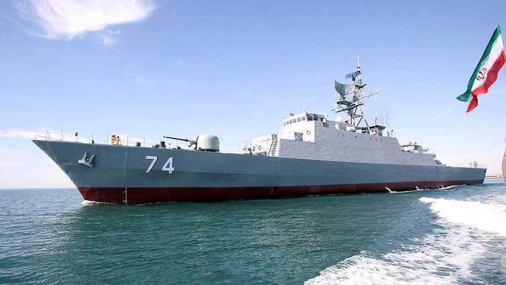 Iran’s Navy Stages War Drills, Receives Two Warships