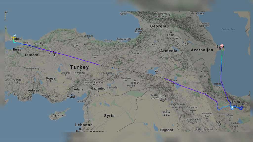 Turkish Plane Headed to Tehran Turns to Baku amid Reports of Sirens Heard in Iranian Capital