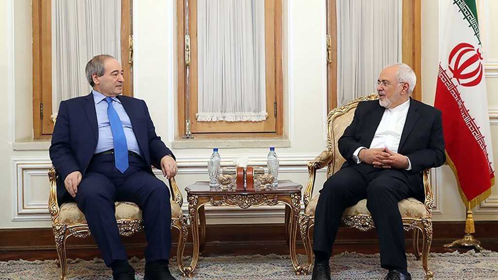 Syrian, Iranian FMs Discuss Means of Enhancing Bilateral Relations