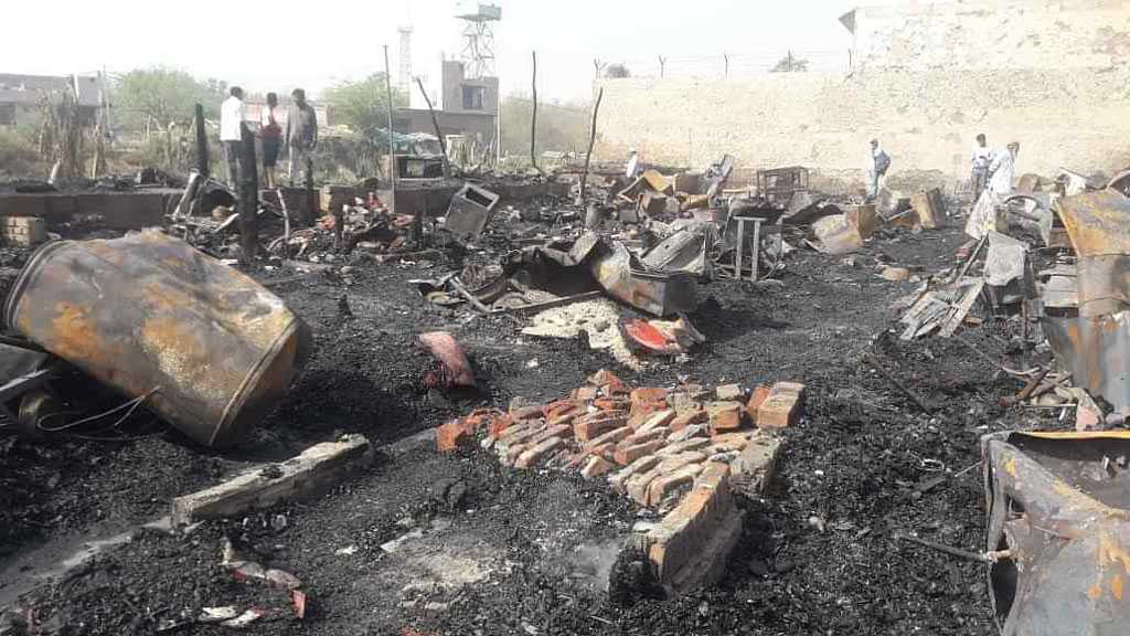 Fire Razes to Rubble Rohingya Refugees Camp in India’s New Delhi