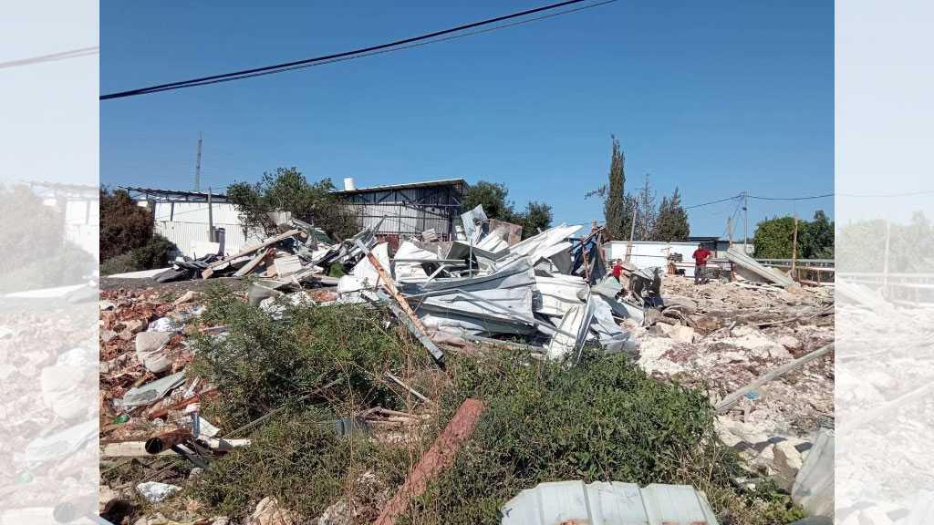 ‘Israeli’ Occupation Demolishes Five Palestinian Structures near Salfit