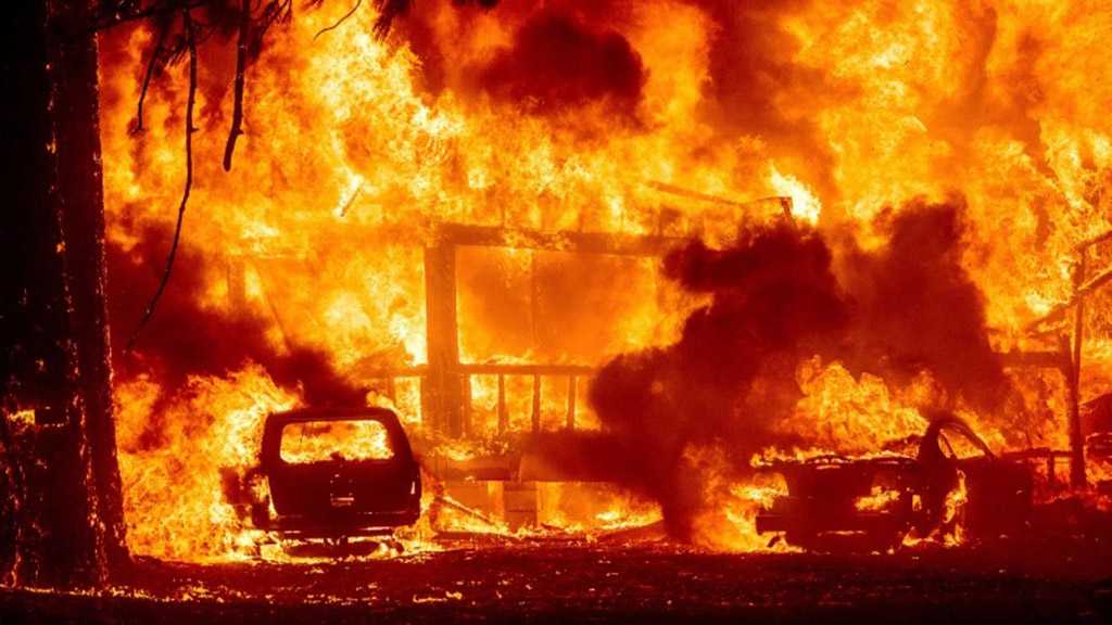 Raging Wildfire in California Ravages Tiny Historic Town