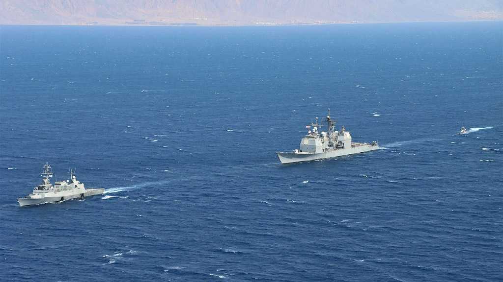 “Israeli” Navy Holds Joint Security Patrol with US 5th Fleet