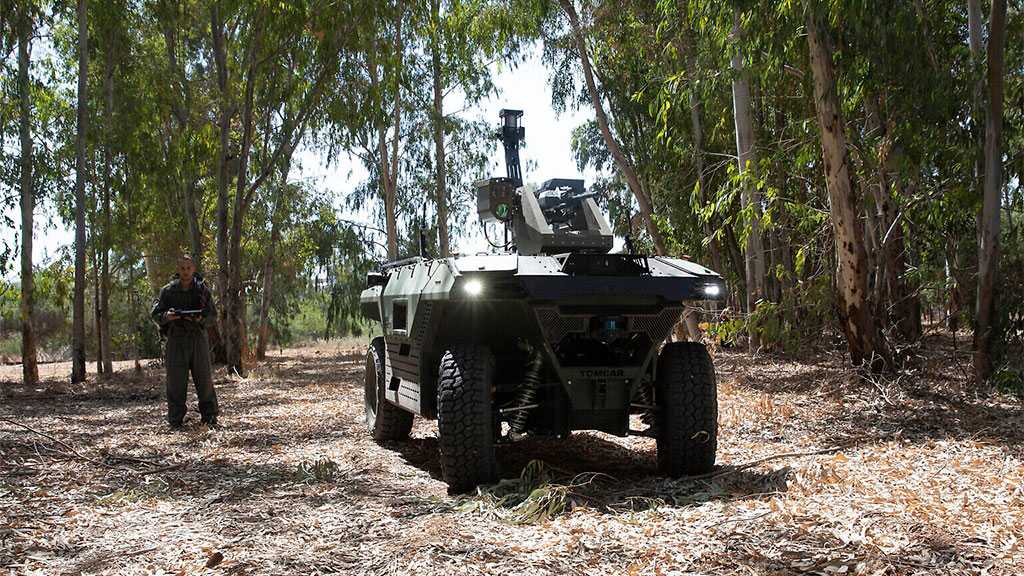 ‘Israeli’ Firm Unveils Remote-controlled Armed Robot to Patrol Battle Zones