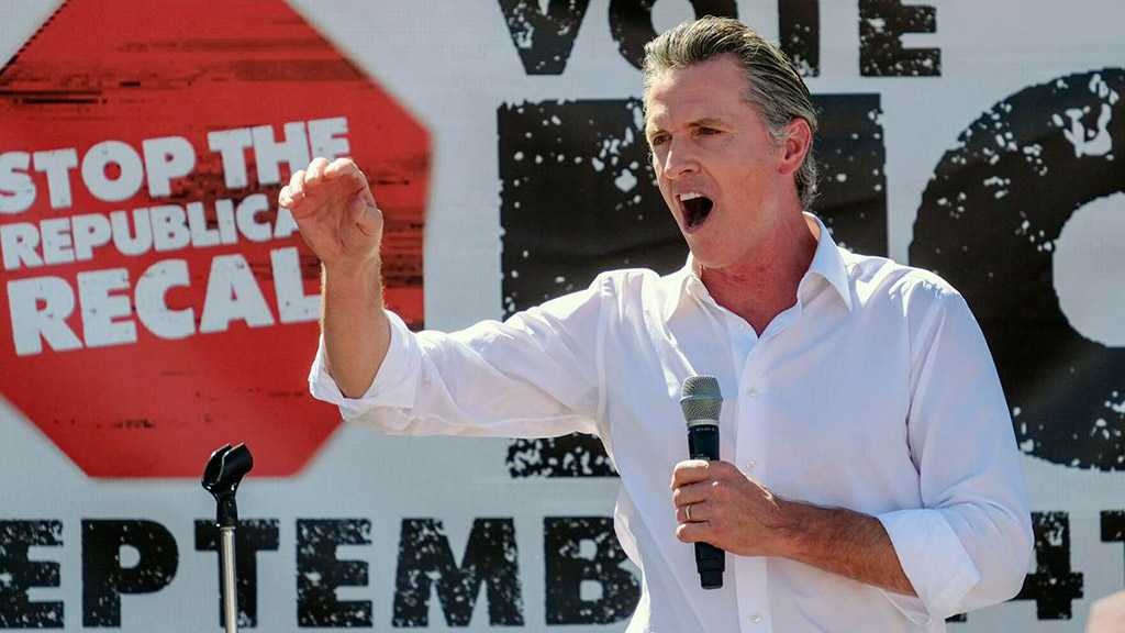 Gavin Newsom Gives Remarks after Holding Off California Recall Vote