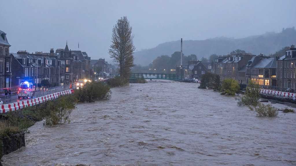 Two Footbridges Swept Away in Scotland amid Heavy Rain, Flooding