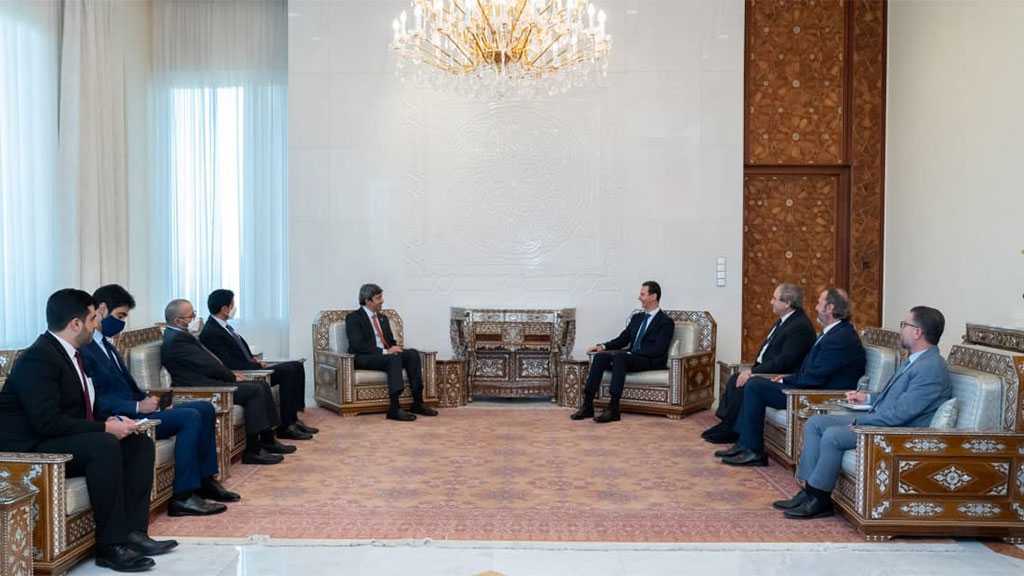 UAE FM Meets Syrian President in 1st Visit in More Than a Decade