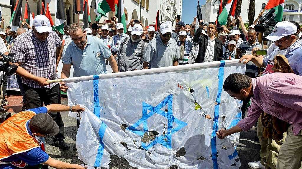 Moroccans Rally Calling For End to Rabat’s Normalization with ‘Israel’