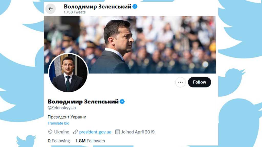 Ukraine’s President Zelensky Unfollows World Leaders on Twitter