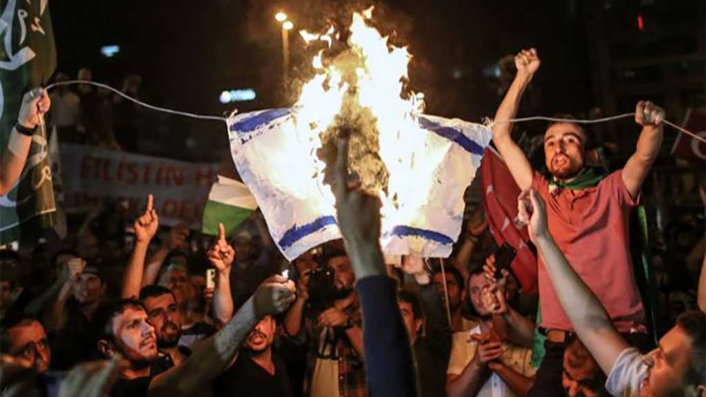 Turkish Protesters Burn ‘Israeli’ Flag Ahead of Herzog’s Visit