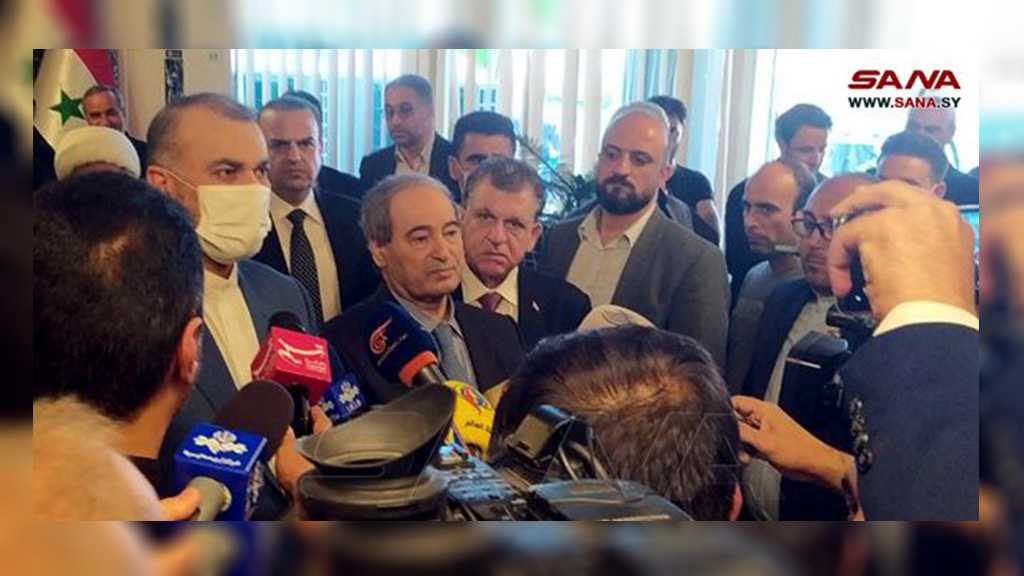Syrian FM Receives Iranian Counterpart: We Support Iran in Nuke File