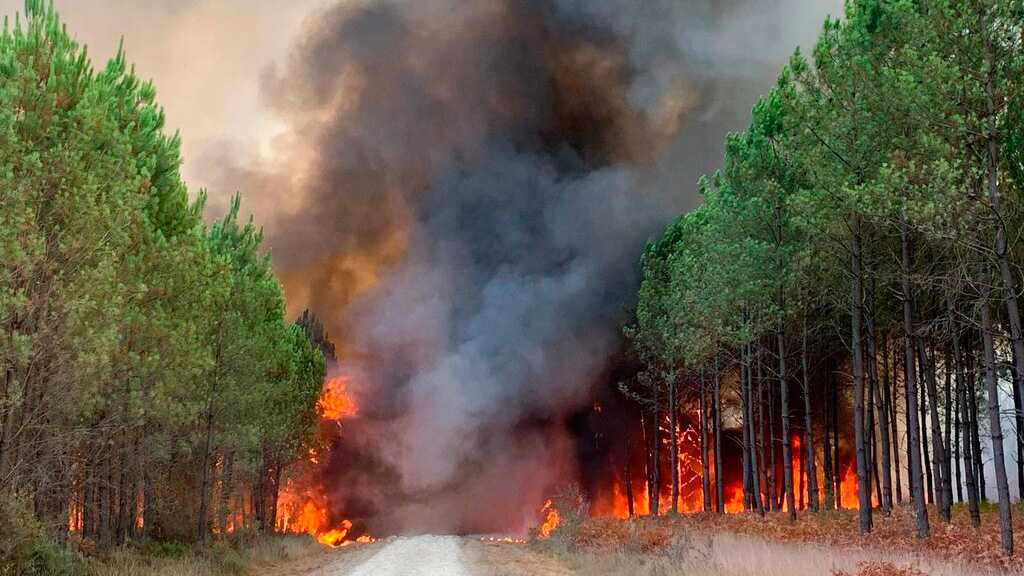 Wildfires Rage in France, Thousands Evacuated from Homes