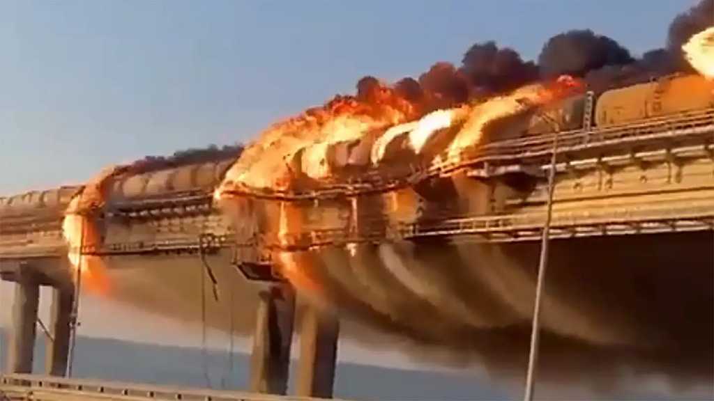 Truck Explosion Damages Bridge Connecting Crimea to Russia
