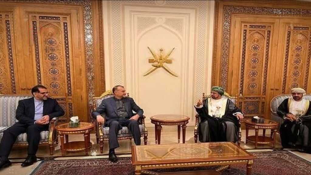 Iran FM  Amir Abdollahian in Muscat 