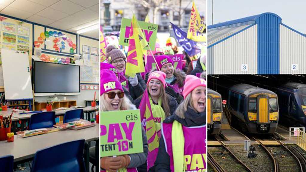 UK Train Drivers, Teachers Join Biggest Walkout in Decade